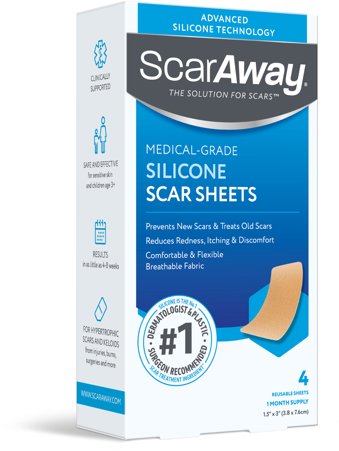ScarAway Silicone Scar Sheets for C-Sections - ScarAway®