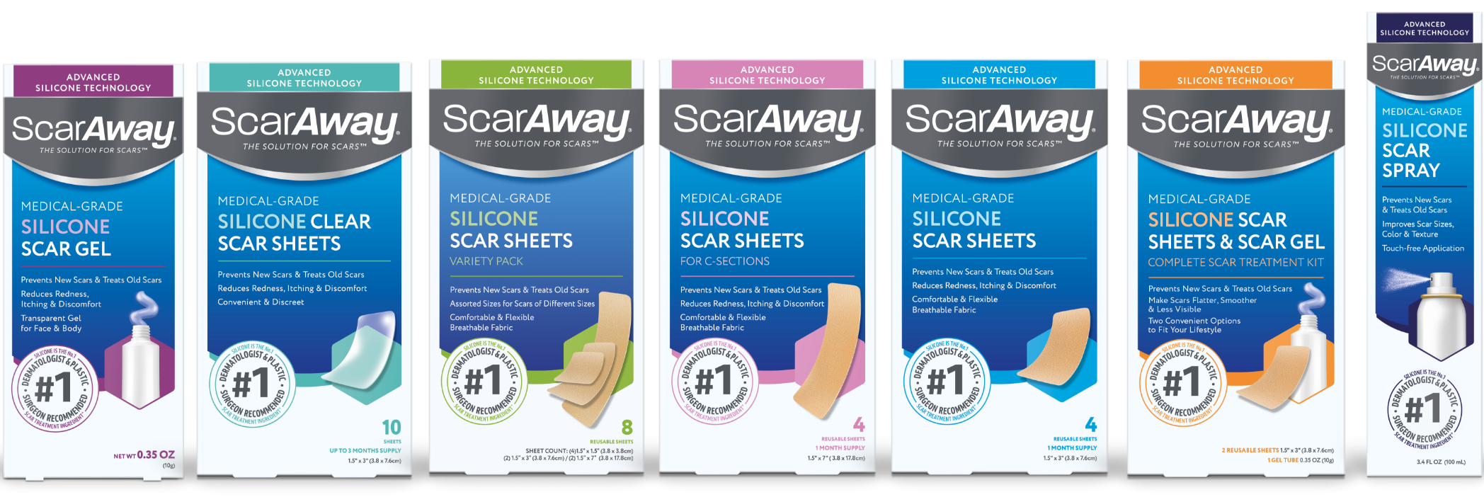 Silicone Scar Sheets 1.5 in x 3 in
